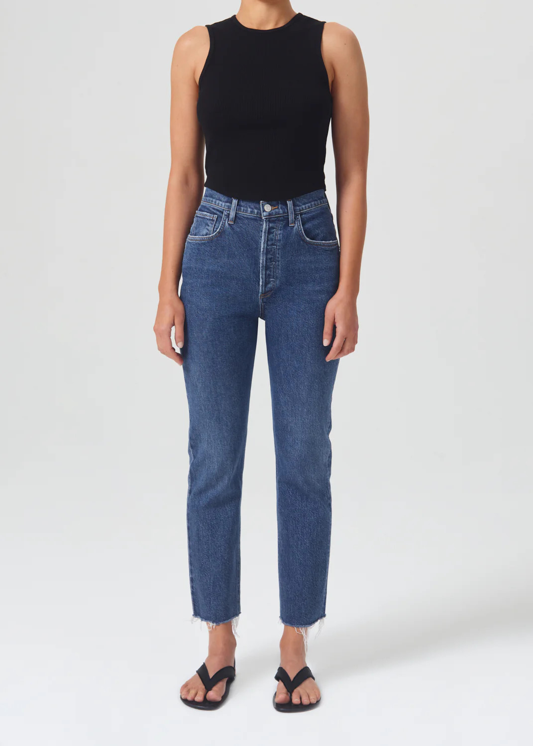 Riley High Rise Straight Crop (STRETCH) in Escape | AGOLDE