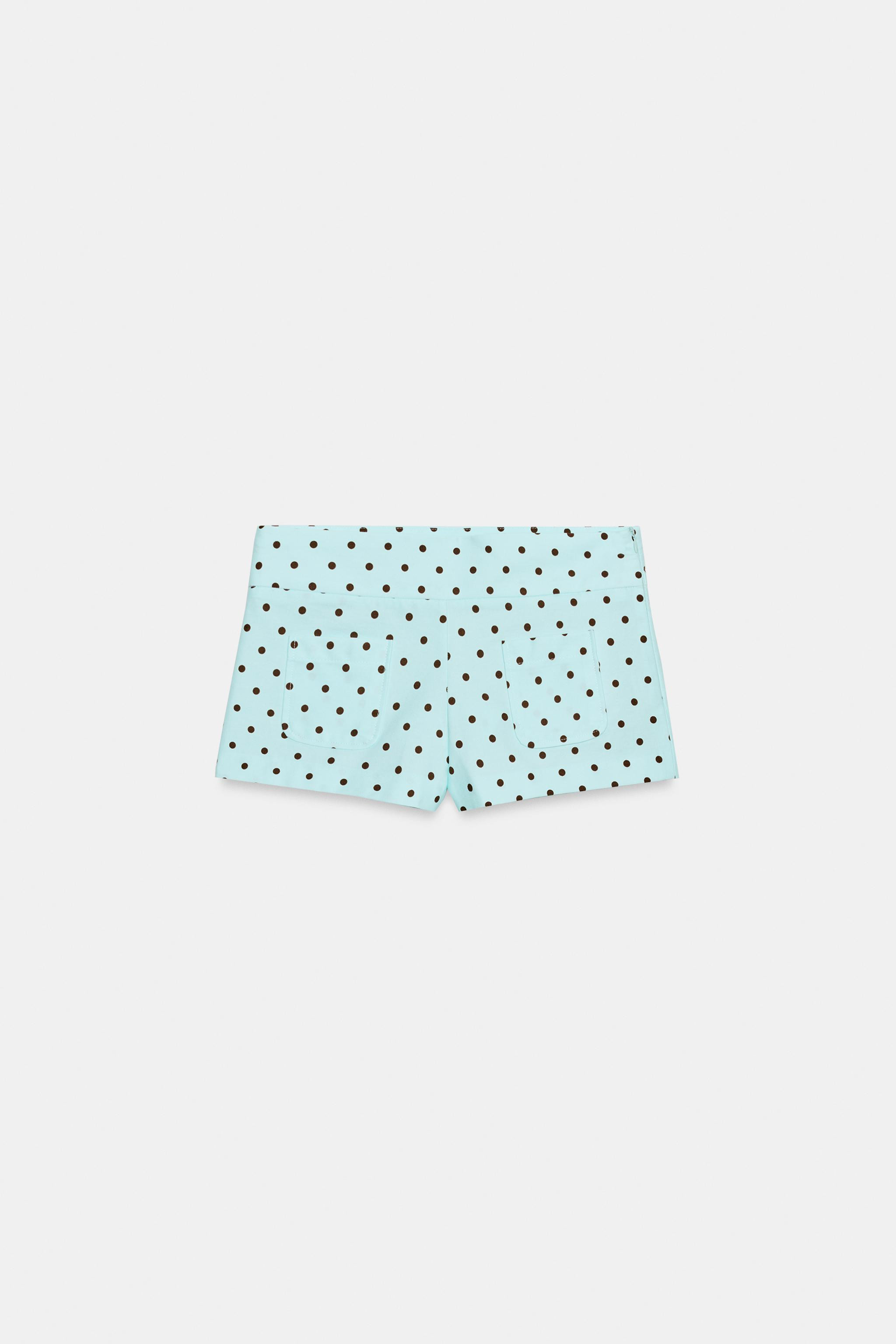 POLKA DOT MINI POCKET SHORTS | Zara US