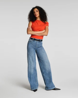 SPANXshape®  EveryWear Pull-On Wide Leg Jeans | Spanx