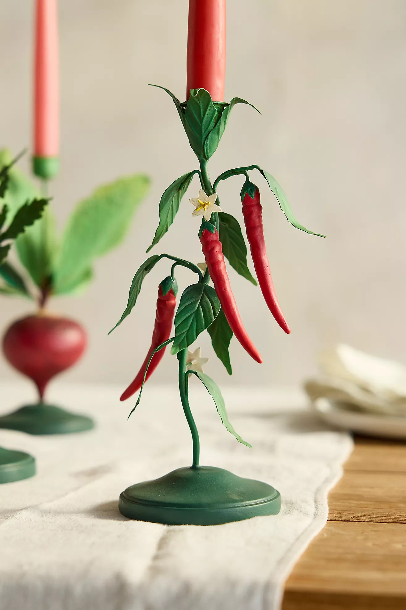 Vegetable Patch Taper Holder | Anthropologie (US)