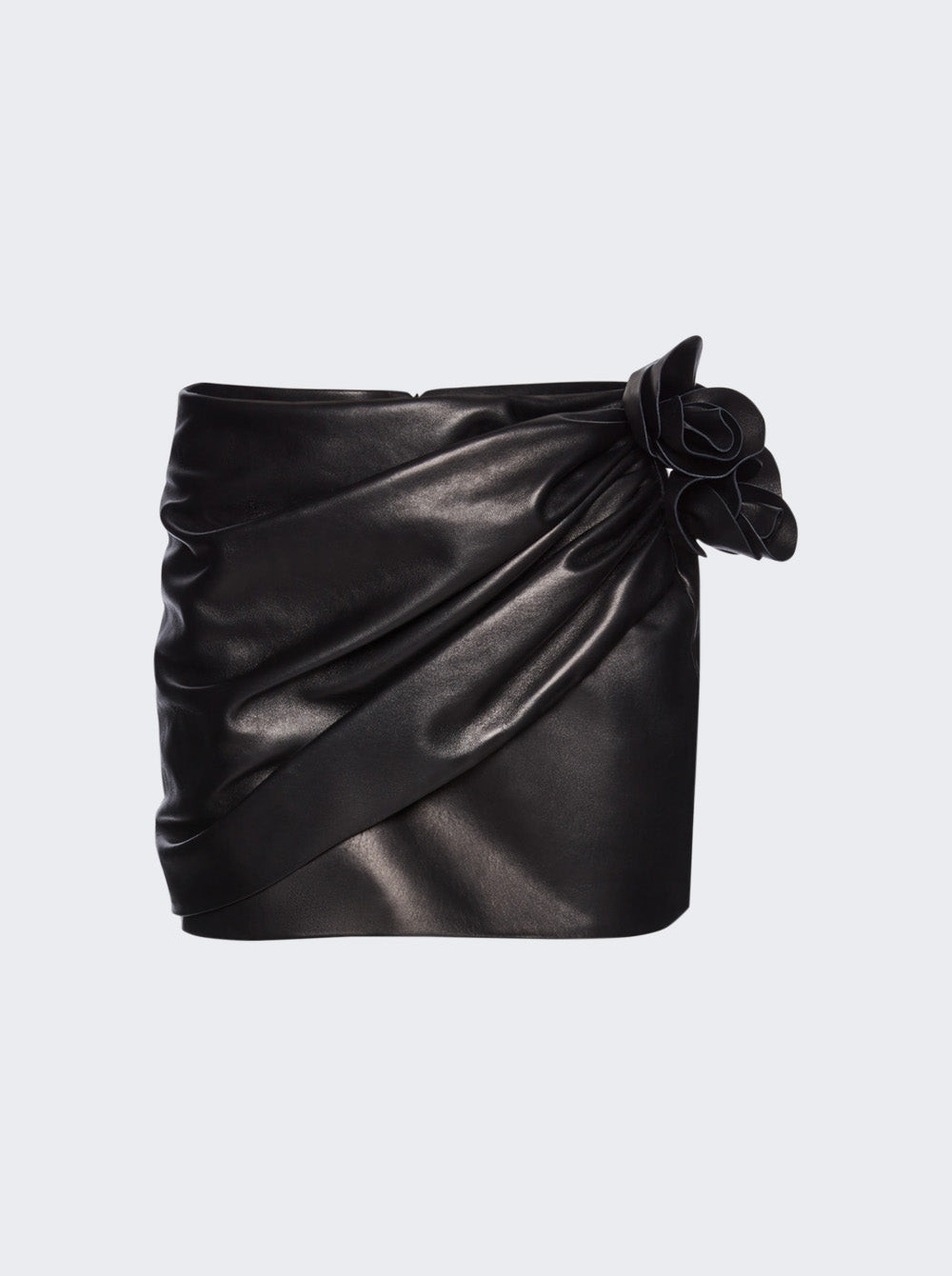 Draped Mini Skirt Black | The Webster