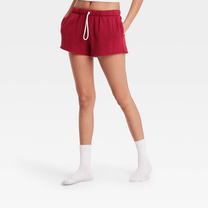 Women's Fold-Over Fleece Lounge Shorts - Colsie™ | Target
