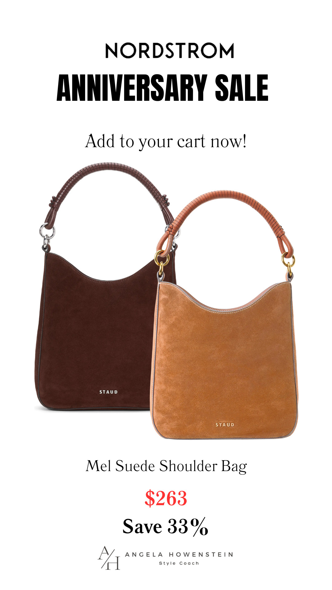 A great suede bag is one of the smartest wardrobe investments you can make, and this STAUD shoulder bag is a standout from the Nordstrom Anniversary Sale. The rich suede and timeless silhouette make it the perfect finishing touch for everything from denim to dresses.

👩‍💻 LTK PRO TIPS
❤️ Heart = Support my posts ;-)
🔖 Save = Get sale & restock alerts for the things you love!
📋 Lists = Keep favorites organized (List ideas: Christmas, Birthdays, and Vacations!)
📲 Share = Send lists and products to a friend (or your daughters like me).
💬 Comment = Ask me anything, and I'll answer. ;-) 

 #LTKootd #LTKOver40 #LTKSaleAlert