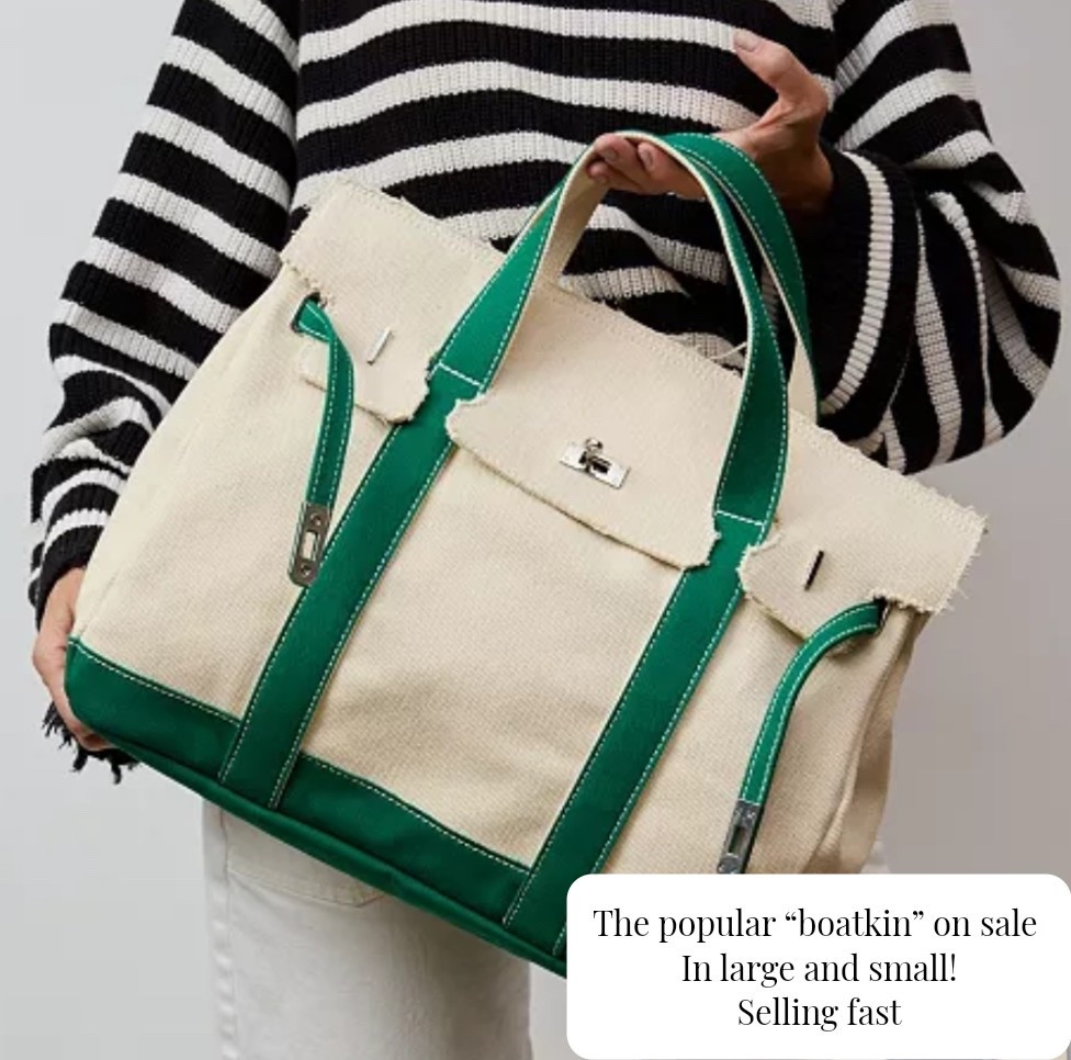 Linked the large and small- on sale but selling fast! The popular boatkin style! I like the small handheld black and white one too!!


Summer outfits, travel bag, boatkin bag, ok tends, spring bags, summer bags, travel looks, beach vacation

#LTKootd #LTKSaleAlert #LTKTravel