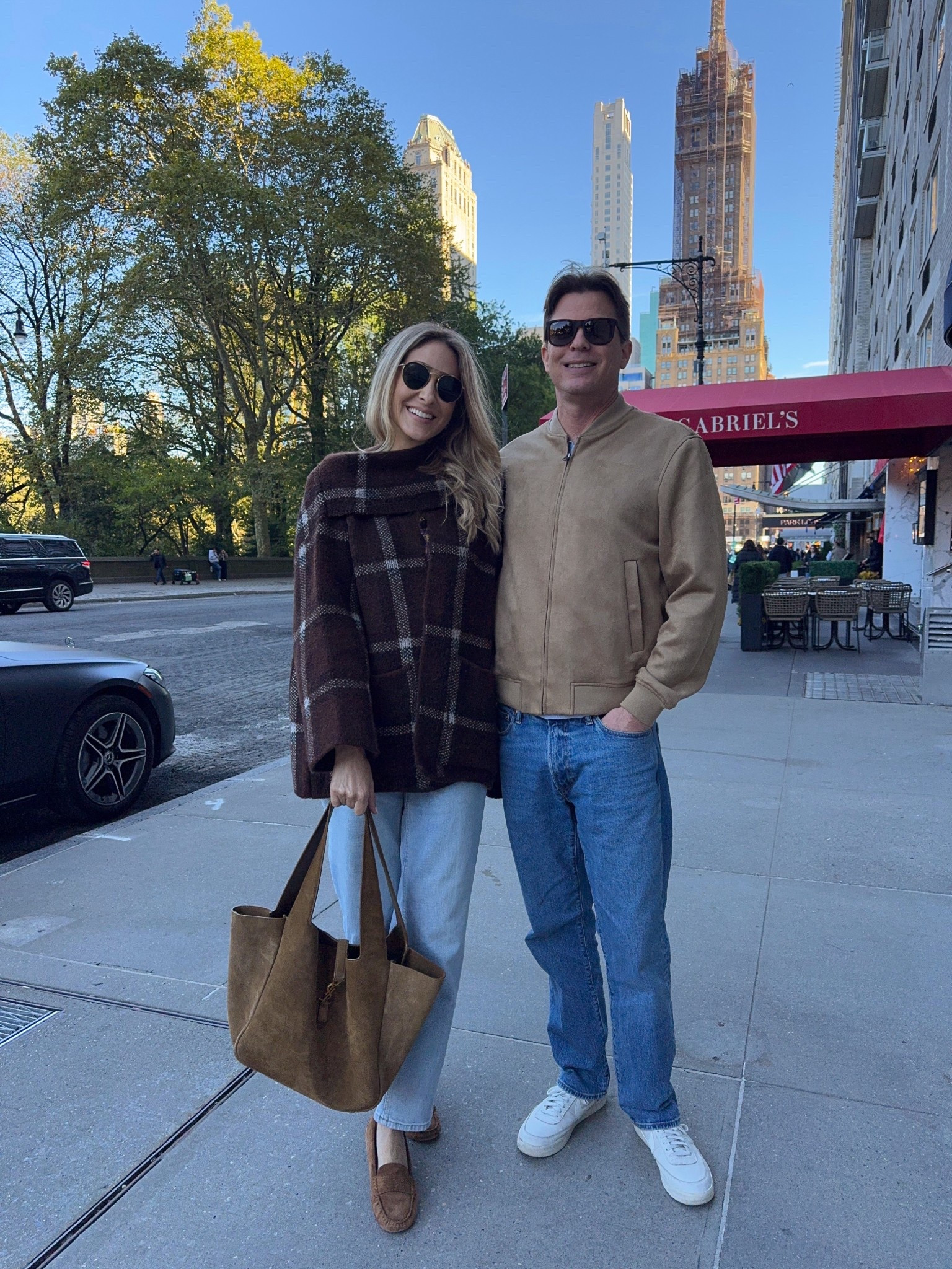 Comfy and elegant fall outfit . I wore today in NY 
This coat is ultra warm and cozy. It has such a stretchy and comfortable fabric. It comes with a scarf. Runs tts / wearing a size small . 
These jeans are very flattering and it’s so so comfortable. I am 5’9” wearing a size /small ( 4) 
Use code: ALINEXSPANX for 15% off if you are purchasing Spanx for the first time 


#LTKTravel #LTKShoeCrush #LTKOver40