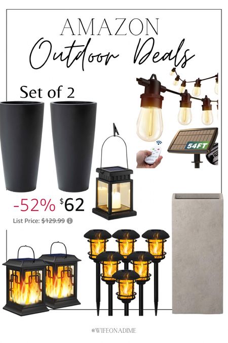 Amazon outdoor deals on solar lights for your patio! I own the string lights! 

#LTKSeasonal #LTKhome