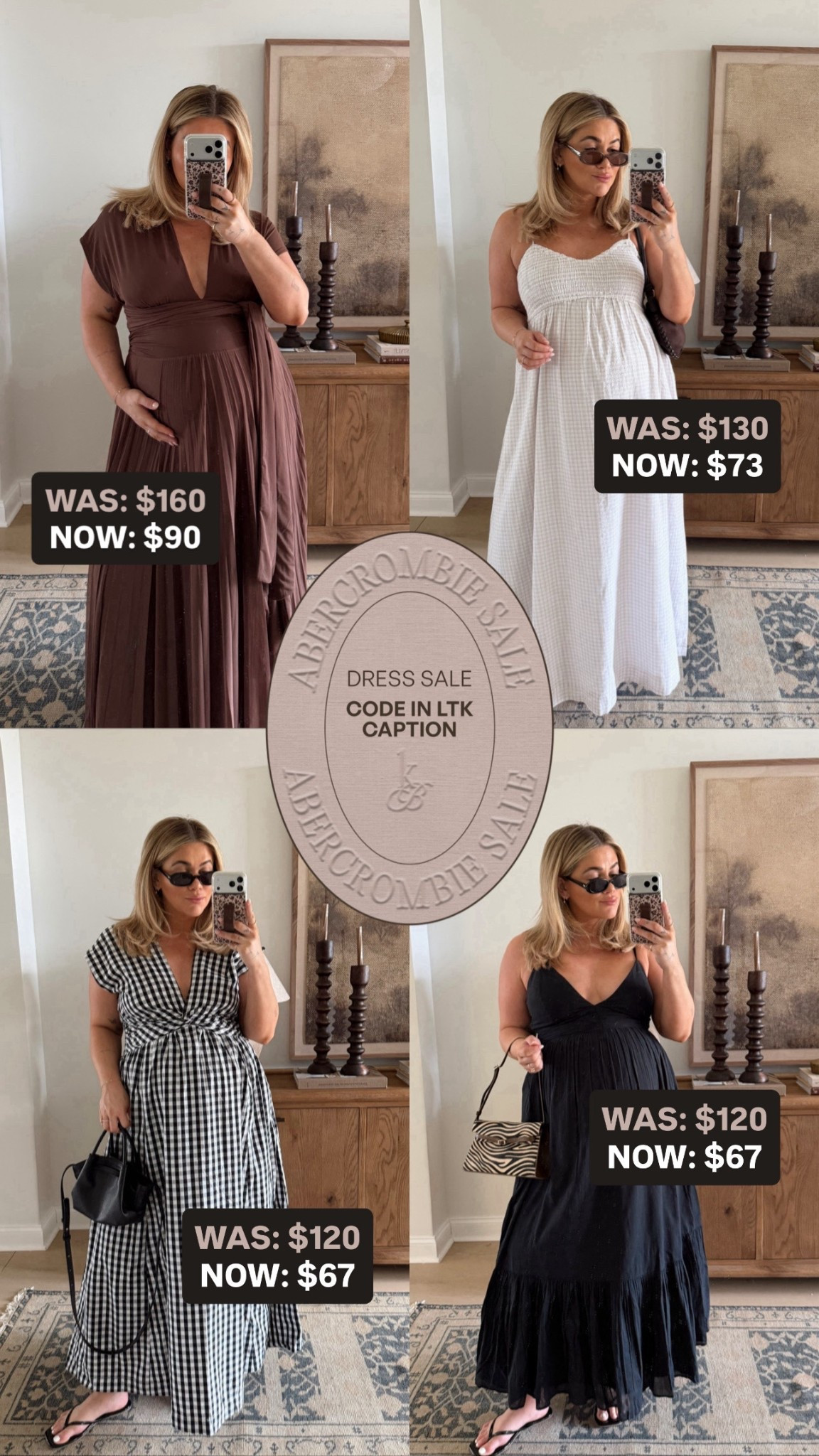 @abercrombie abercrombiepartner #ad Code: AFLTK 🤎 Abercrombie Dress Sale! I am in a large in all 4 

#LTKootd #LTKSaleAlert #LTKSpringSale