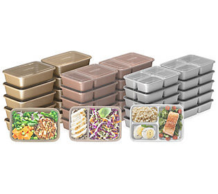 Bentgo 30-Piece Meal Prep and 10-Piece Snack Pr ep Containers | QVC