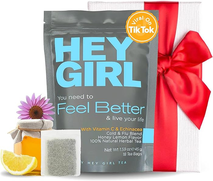 Get Well Soon Gifts For Women | Immunity Tea For Colds and Sore Throat with Elderberry, Echinacea... | Amazon (US)