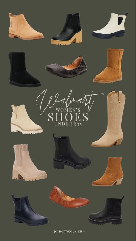 Women’s winter shoes (UNDER $35!) at Walmart! So many good options for all looks!

@walmartfashion 

#cowboy #chelsea #boots #booties #ballerina #walmartfinds #walmartpartner #walmartfashion #winterbooties

#LTKSeasonal #LTKHoliday #LTKshoecrush