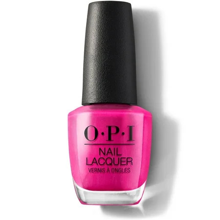 OPI Nail Lacquer, La Paz-Itively Hot, Shimmery Hot Pink Nail Polish, 0.5 fl oz | Walmart (US)