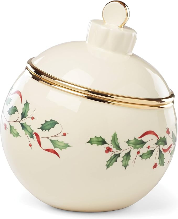 Lenox 892541 Holiday Ornament Cookie Jar, Christmas Hosting | Amazon (US)