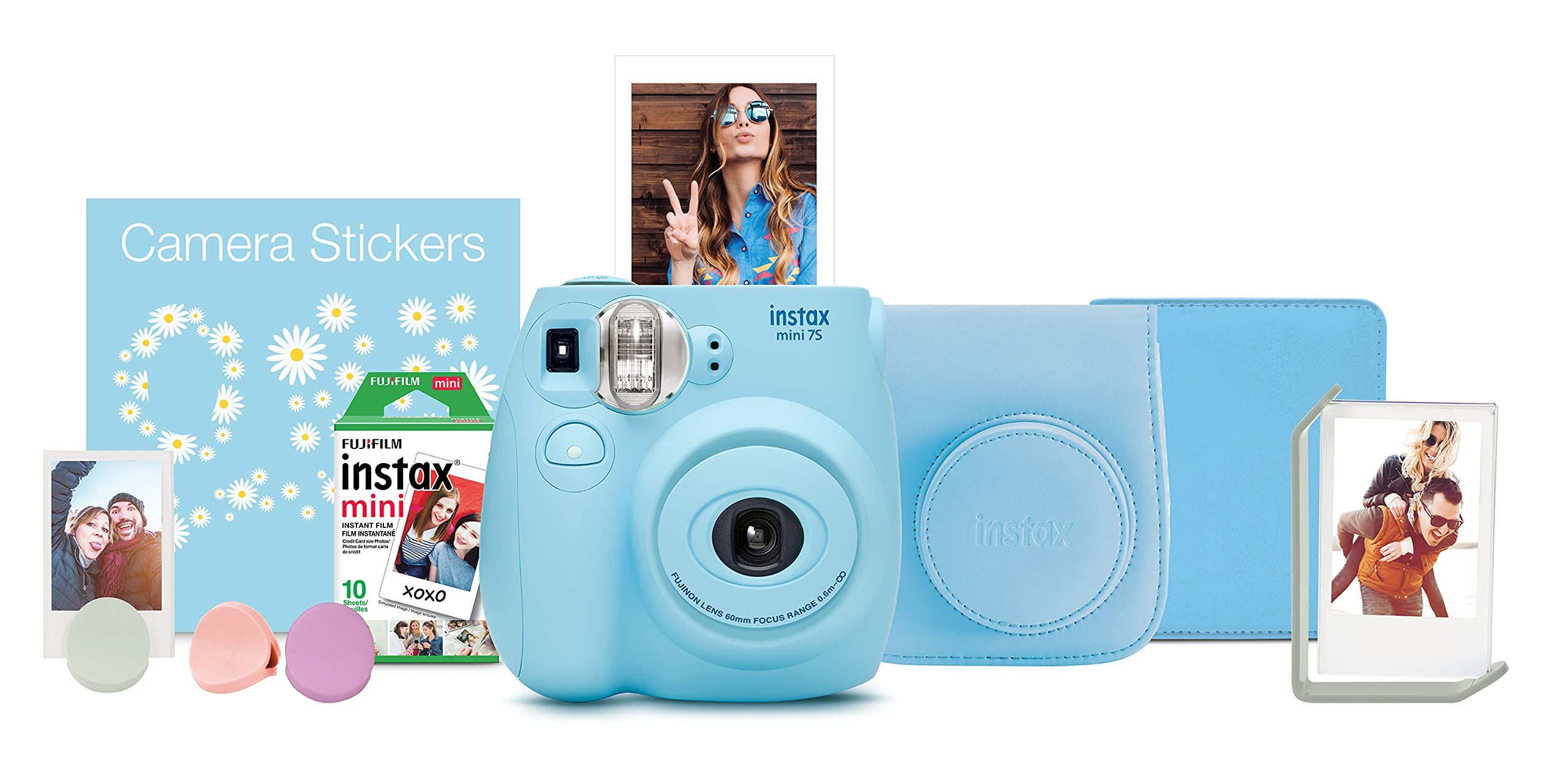 FUJIFILM Instax Mini 7s Instant Camera Bundle - Light Blue | Amazon (US)