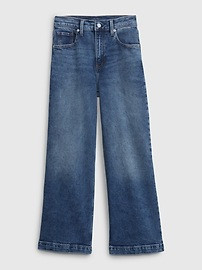 High Rise Stride Wide-Leg Ankle Jeans with Washwell | Gap (US)