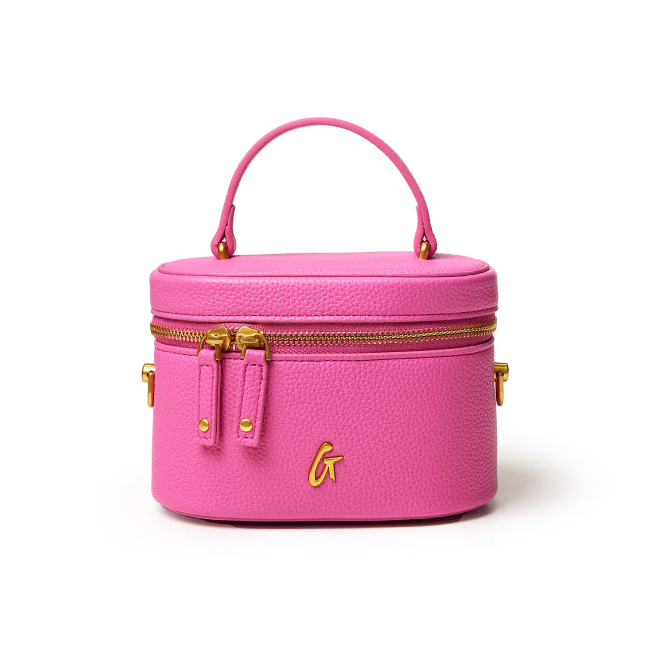 MINI PEBBLE VANITY BAG - HOT PINK | Glam-Aholic Lifestyle