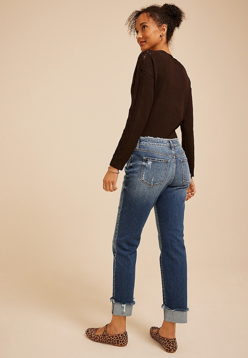 KanCan\u2122 Mid Rise Fray Waist Straight Jeans | Maurices