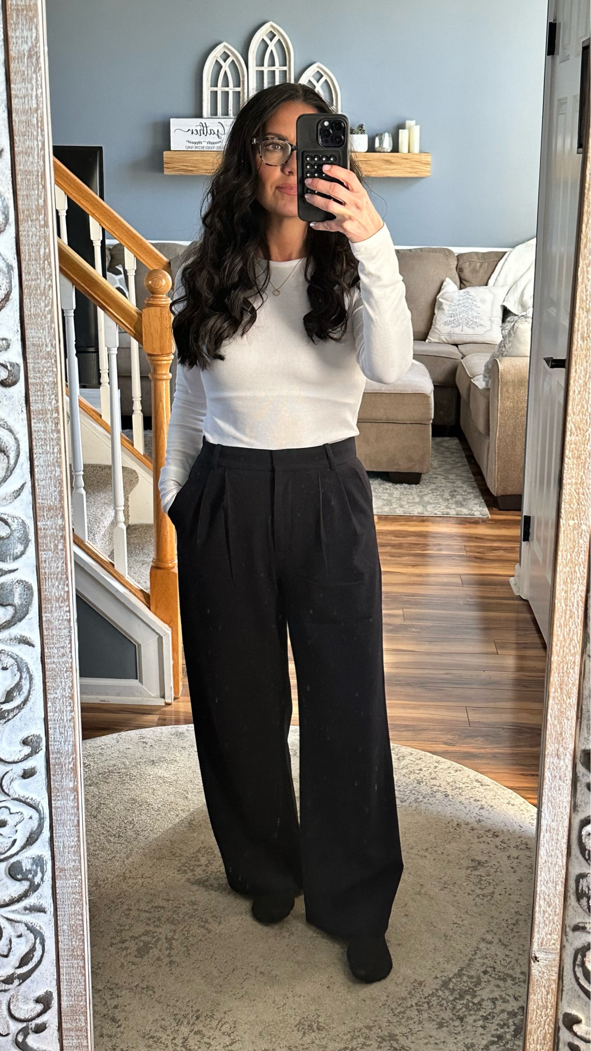 Classic everyday style you can dress up with heels or casual with sneakers. 
•Abercrombie Tailored Sloane Trouser
•Nuuds Slinky Rib

#LTKstyletip #LTKSpringSale #LTKworkwear