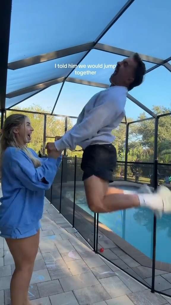 I told him we would jump together... 🩵 My set is from Aerie, no longer available in this blue, but sharing the other color options! 

 

#LTKActive #LTKStyleTip