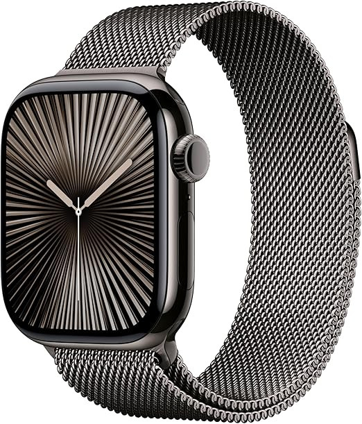 Apple Watch Series 10 [GPS + Cellular 42mm case] Smartwatch with Slate Titanium Case with Slate M... | Amazon (US)