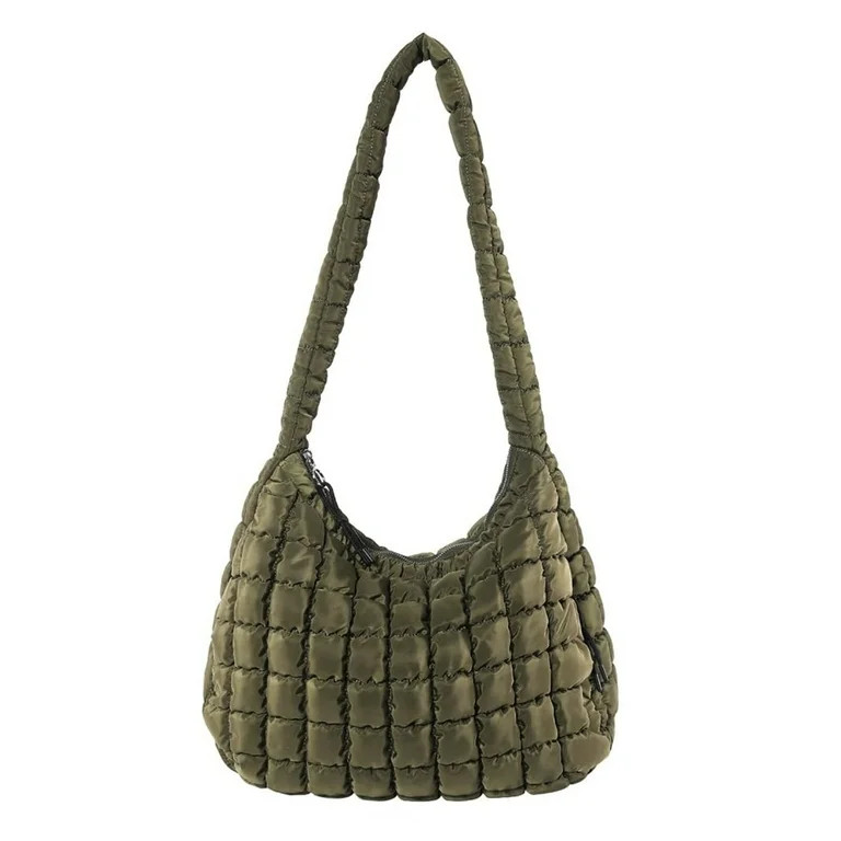 HAWEE Quilted Tote Bag Large Quilted Carryall Puffer Shoulder Bag Lightweight Quilted Padding Hob... | Walmart (US)