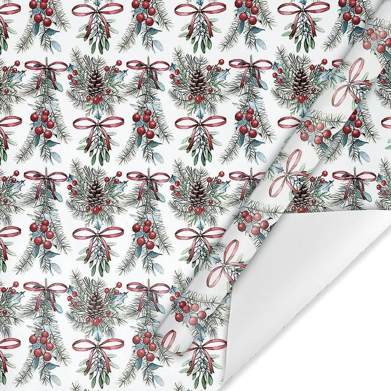 Current Under the Mistletoe Holiday Jumbo Christmas Rolled Gift Wrap - 1 Roll, 23" x 32', Heavywe... | Walmart (US)