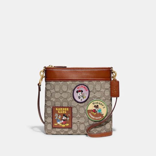 Disney X Coach Kitt Messenger Crossbody In Signature Textile Jacquard With Patches | Coach (US)