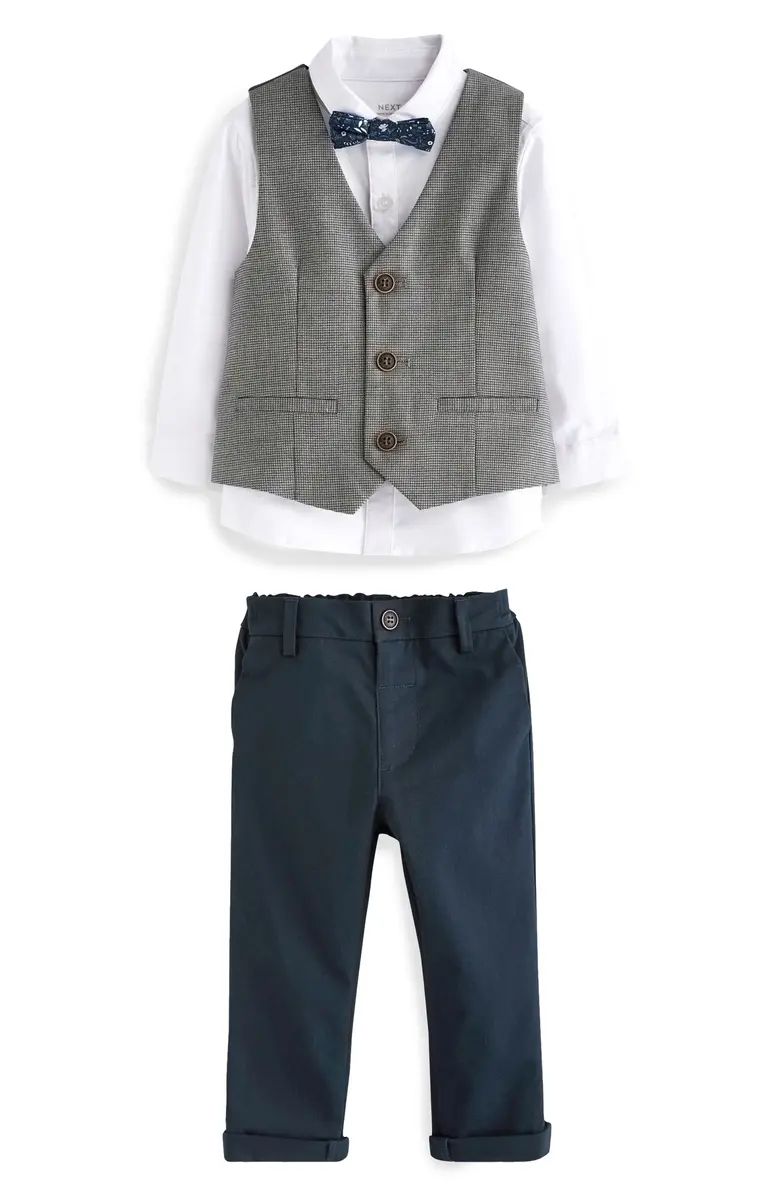 NEXT Kids' Button-Up Shirt, Vest, Bow Tie & Pants Set | Nordstrom | Nordstrom