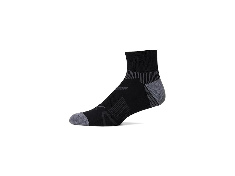 balega Enduro Quarter Crew Cut Socks Shoes Black 1 : LG (US Men's Shoe 9.5-11.5 - Women's Shoe 11-13), Mesh/Polyamide | Zappos