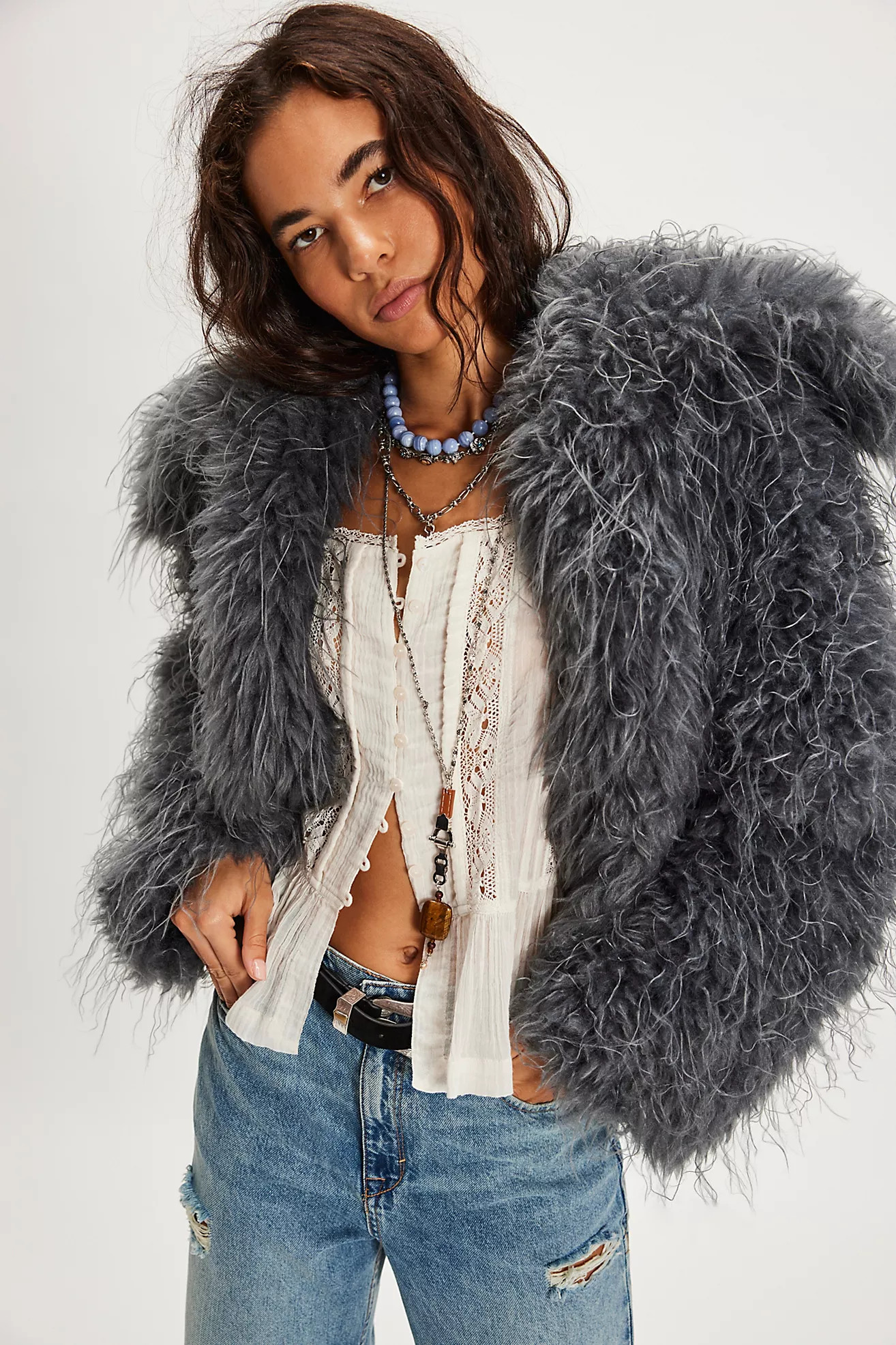 Moonlight Faux Fur Jacket | Free People (Global - UK&FR Excluded)