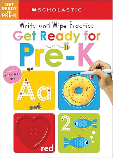 Get Ready for Pre-K Write and Wipe Practice: Scholastic Early Learners (Write and Wipe)      Boar... | Amazon (US)