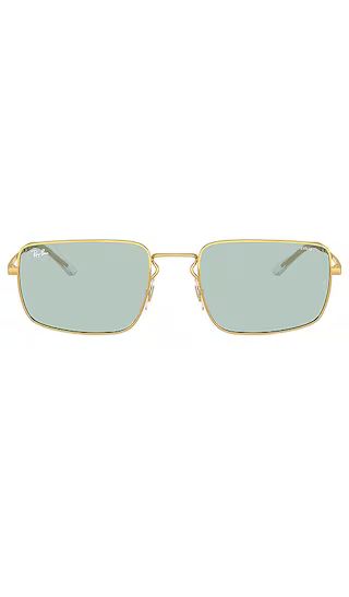 Evolve Rectangle in Gold & Green to Blue | Revolve Clothing (Global)