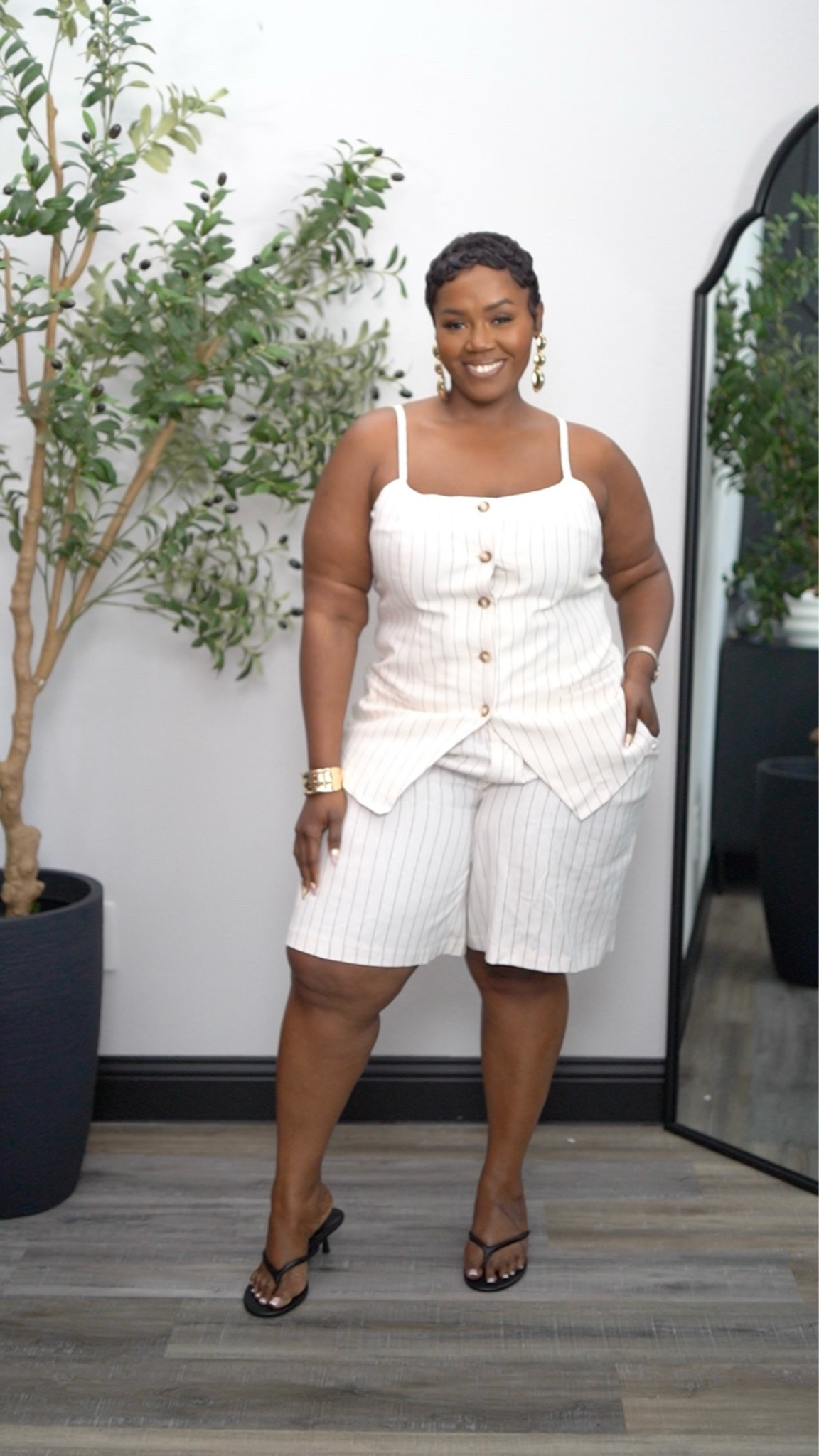 White Summer linen set