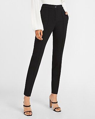 High Waisted Seamed Front Ankle Pant | Express