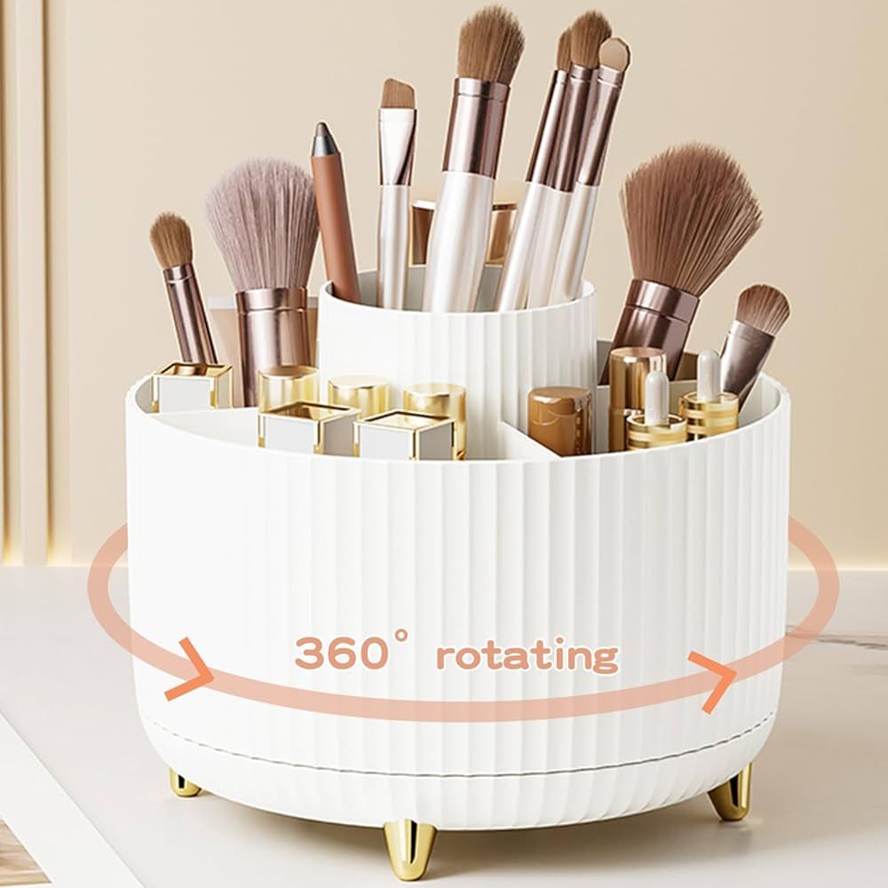 360° Rotate Makeup Brush Holder Organizer, Makeup Organizers Countertop, Makeup organization and... | Amazon (US)