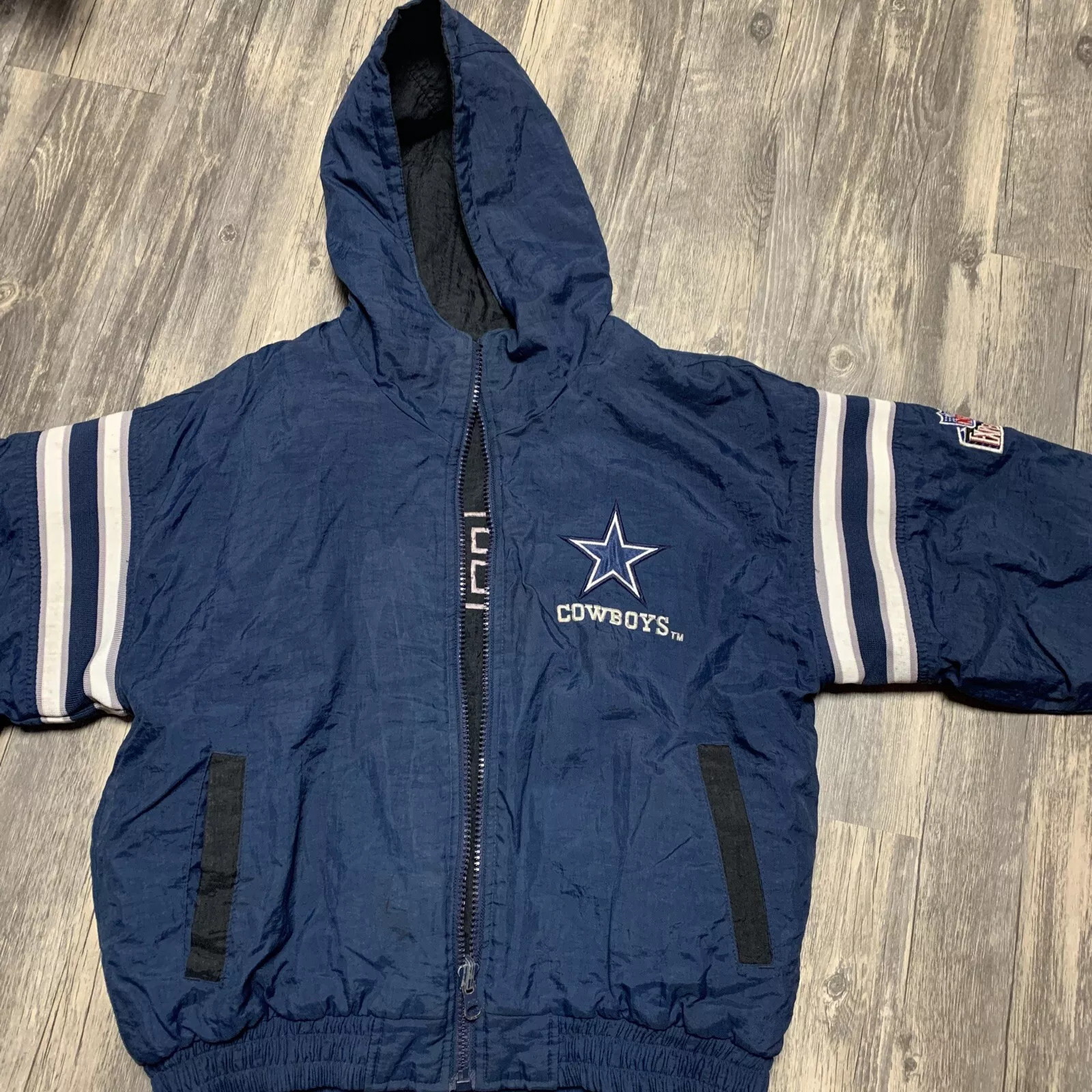 Vintage NFL Experience Pro Player Dallas Cowboys Reversible Boys Jacket Lg 14 16 | eBay US