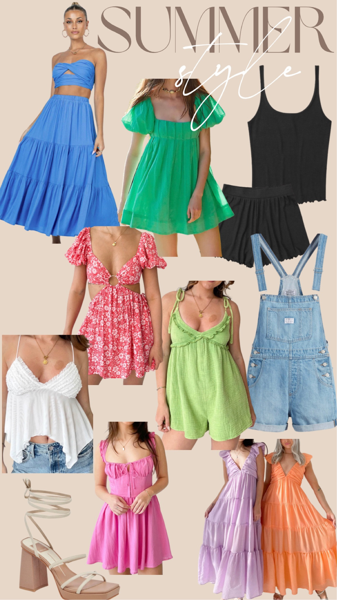 Summer dresses, cruise dresses, vacation dress, vacation outfit, summer style, green dress, dolce vita, grey bandit, Levi’s, overalls, beach coverup, spring style, summer outfit inspo 

#LTKSeasonal #LTKstyletip #LTKtravel