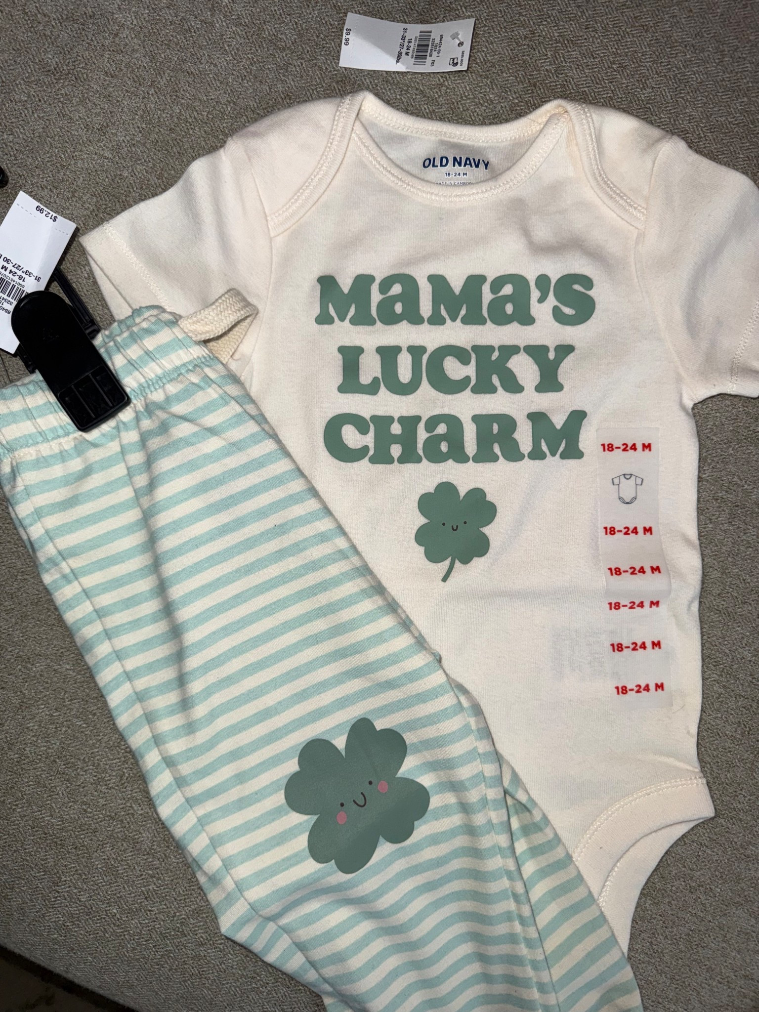 Mamas lucky charm outfit!

#LTKBaby #LTKmomlife #LTKKids