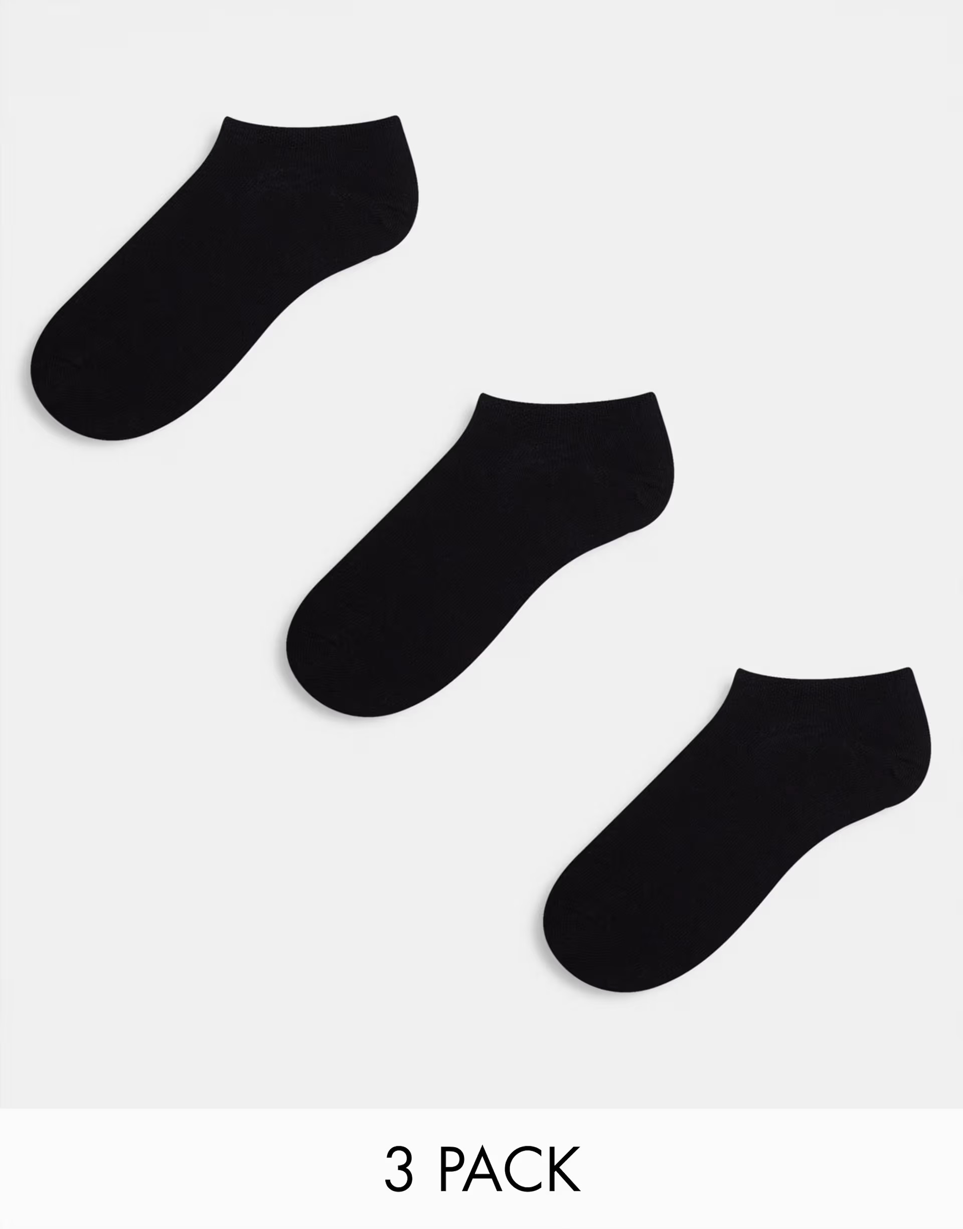 Weekday 3-pack trainer socks- black | ASOS (Global)