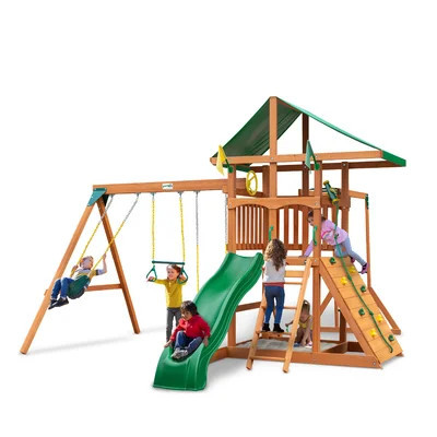 Avalon Swing Set with Monkey Bars - Professional Installation Available | Wayfair North America