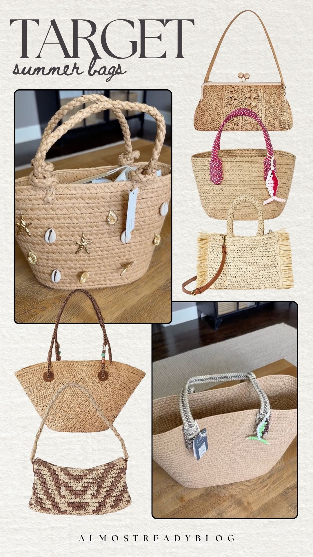 Summer bags from Target!! ☀️🤎

vacation fashion, watchnow, summer fashion, tote bag, strawsw bag, finds under 50, beach bag, amanda west 

 #LTKgrwm #LTKSeasonal #LTKTravel