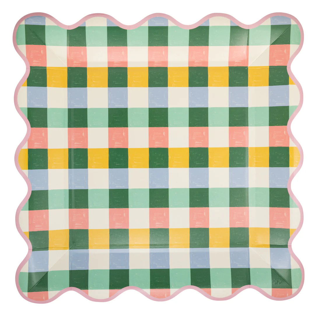 Hopscotch Gingham 10" Plate | My Mind's Eye