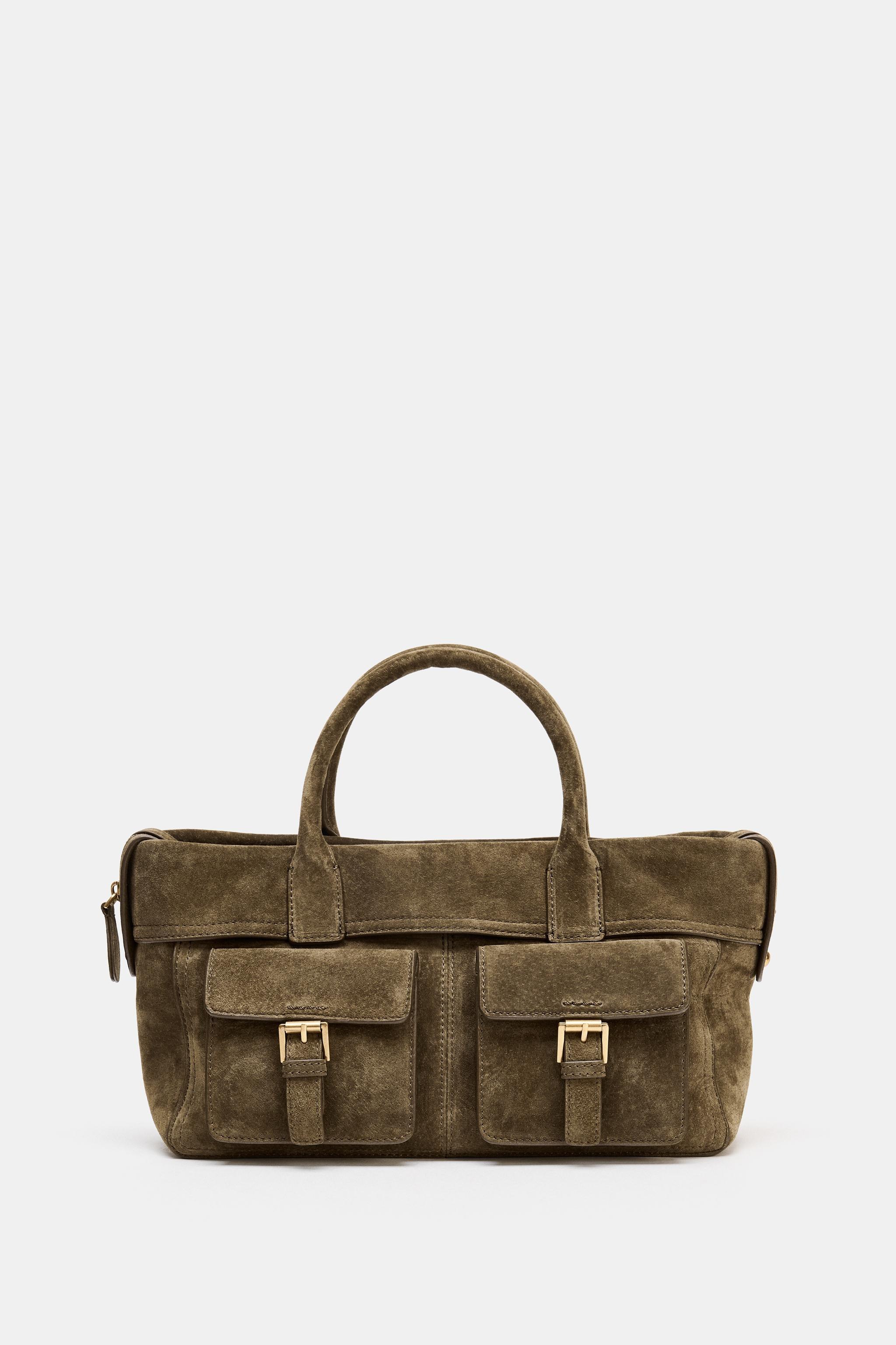 LEATHER POCKET BAG | Zara US