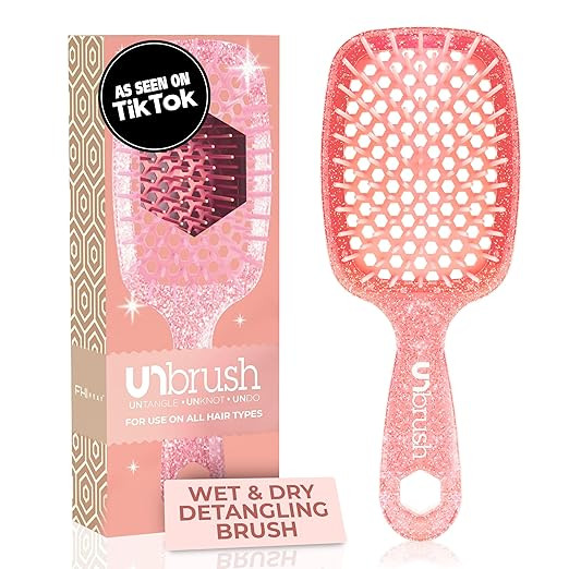 FHI Heat UNbrush Detangling Brush for Pain-Free Brushing on All Wet or Dry Hair Types — Durable... | Amazon (US)