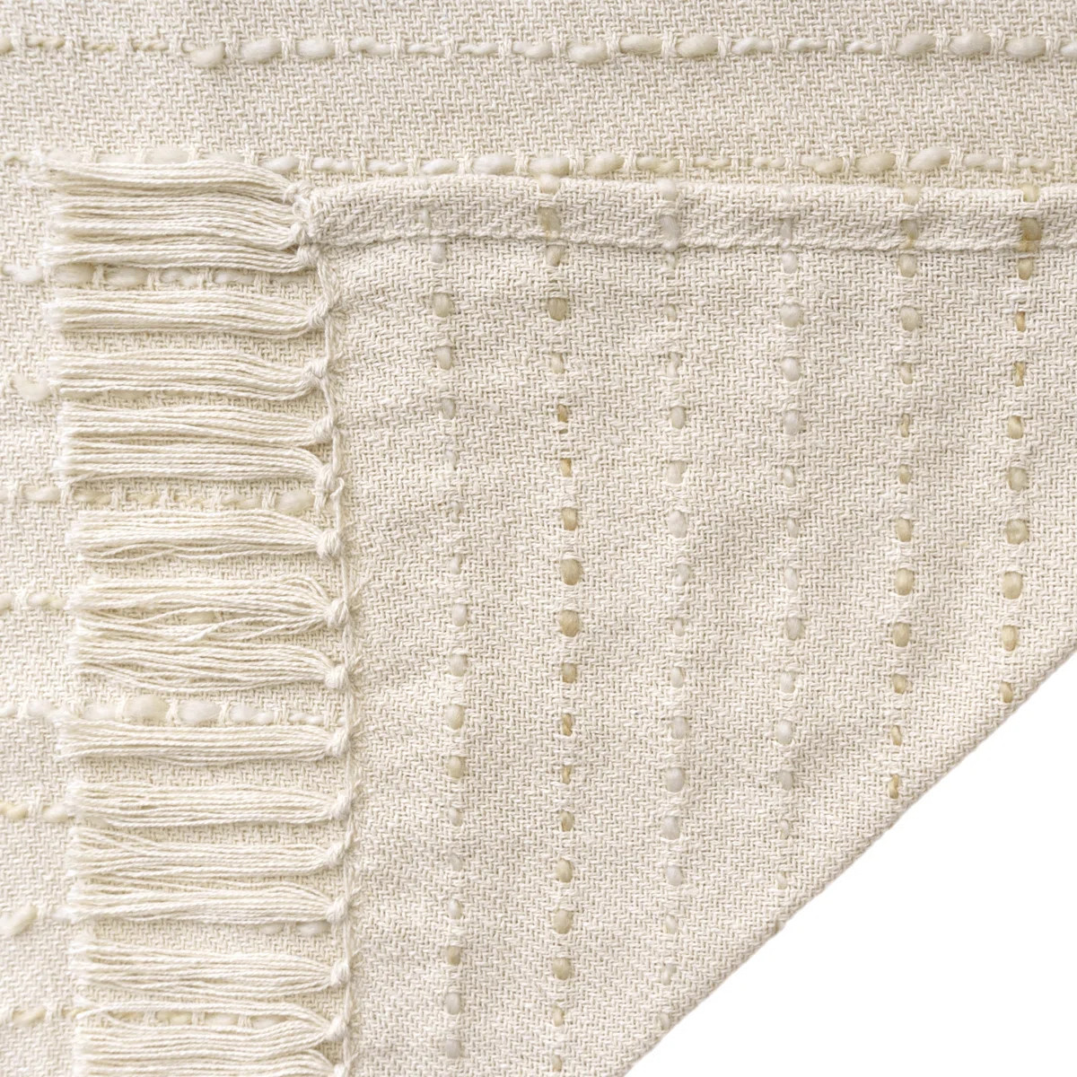 Deep Ombre Striped Handmade Woven Throw Blanket with Fringe | Wayfair North America