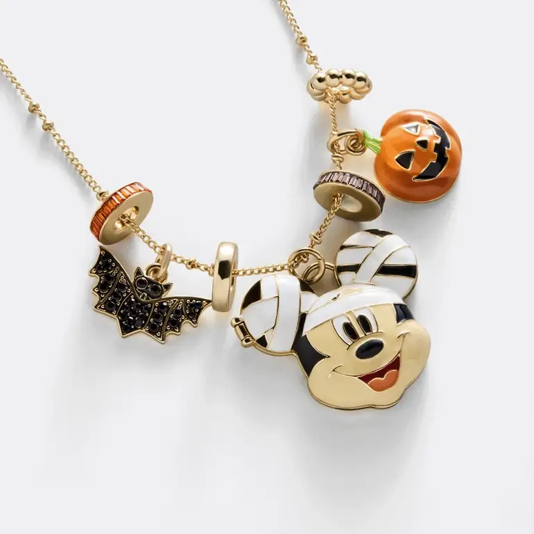 Disney Mickey Mouse Mummy Halloween Charm Necklace | BaubleBar
