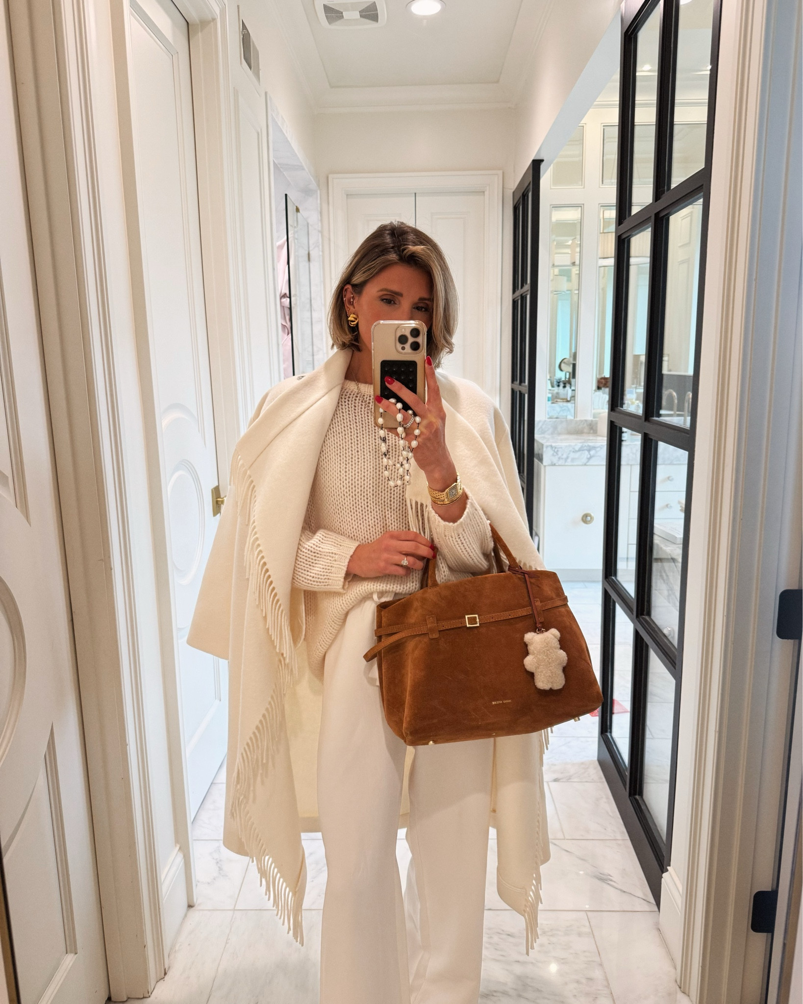 All winter white outfit 