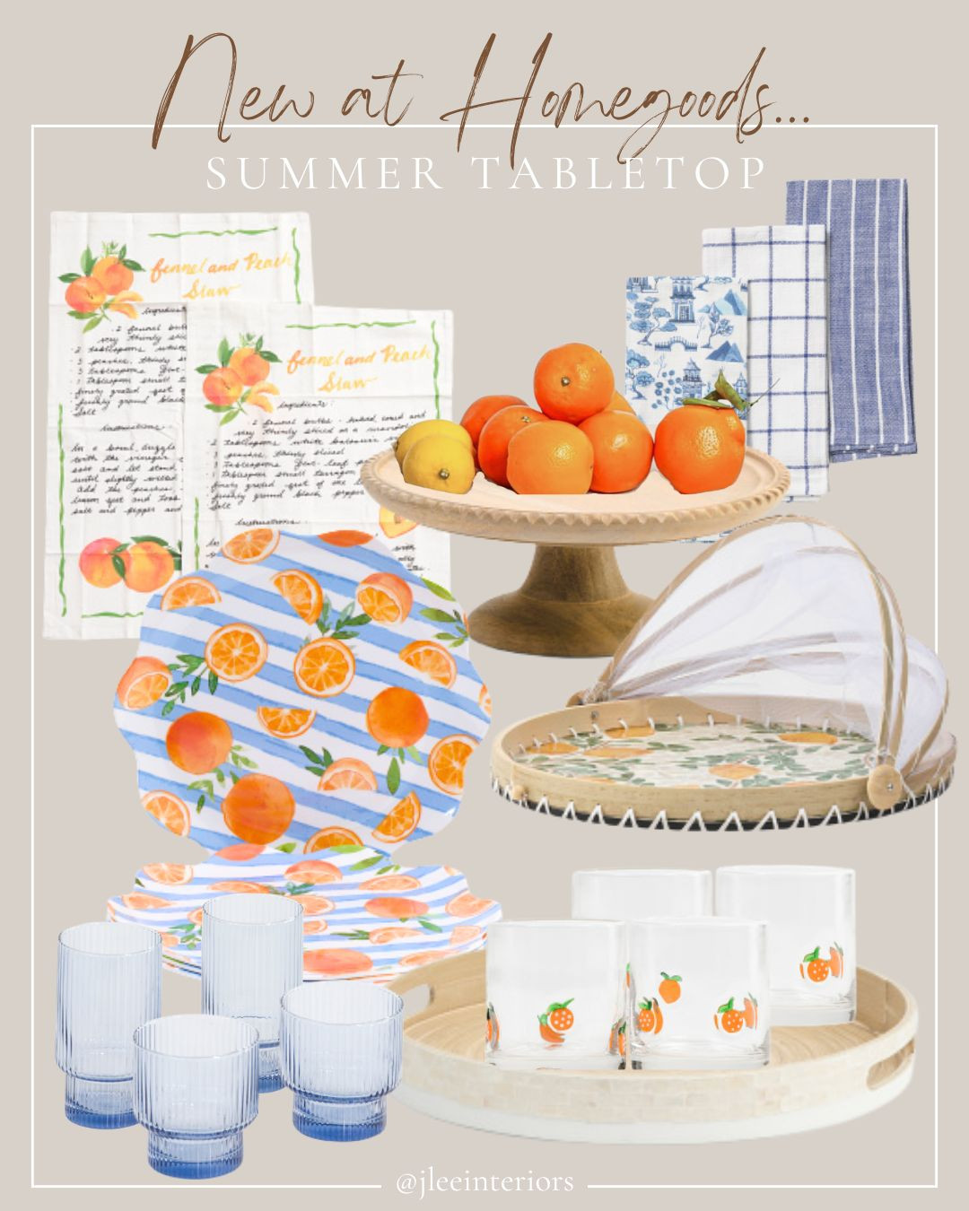Tabletop decor inspired by brighter days ahead!

SO MANY HIGH-END KITCHEN BRANDS AT HOMEGOODS THIS WEEK!   Homegoods, Marshalls, TJ Maxx, kitchen tools, kitchen accessories, kitchen gadgets, melamine plates, outdoor entertaining, outdoor dining, summer dinner party, cake plate, anthro look for less, Anthropologie dupe, drinkware, fruit glasses, drink glasses, ribbed glass, blue and white kitchen decor, kitchen styling, tabletop styling, kitchen towels, decorative tray, serving tray

#LTKHome#LTKSaleAlert#LTKFindsUnder50 

 #LTKSeasonal