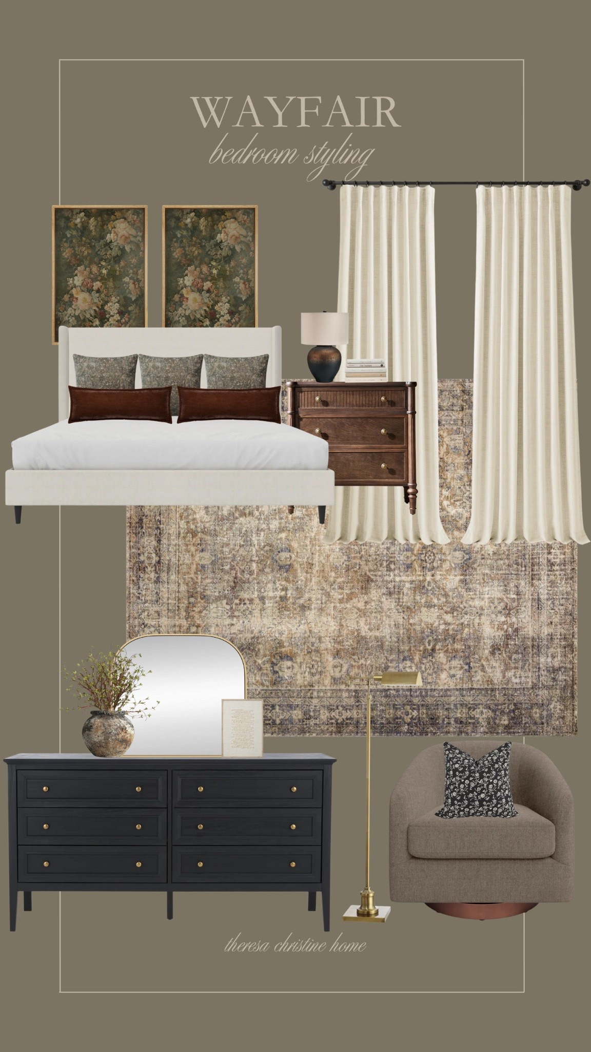 Wayfair bedroom styling 🤍 Loving these vintage, neutral finds from wayfair! 

#LTKHome