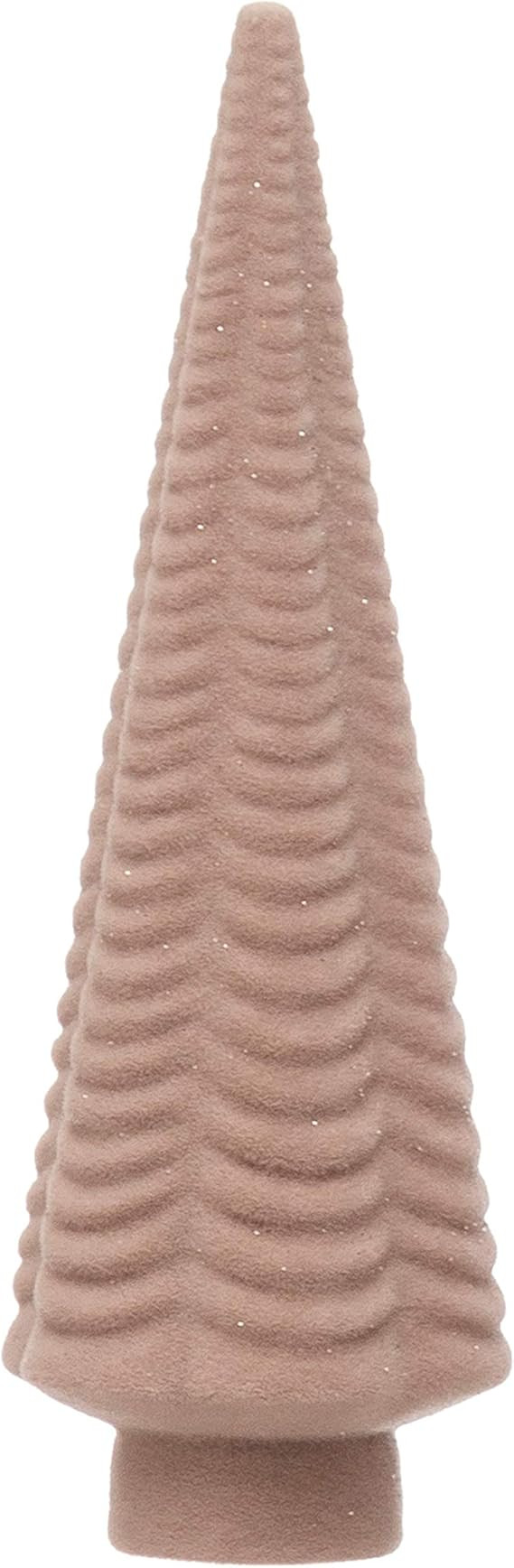 Amazon.com: Creative Co-Op 2" Round x 6" H Flocked Resin Tree, Pink Figures and Figurines, Multi ... | Amazon (US)