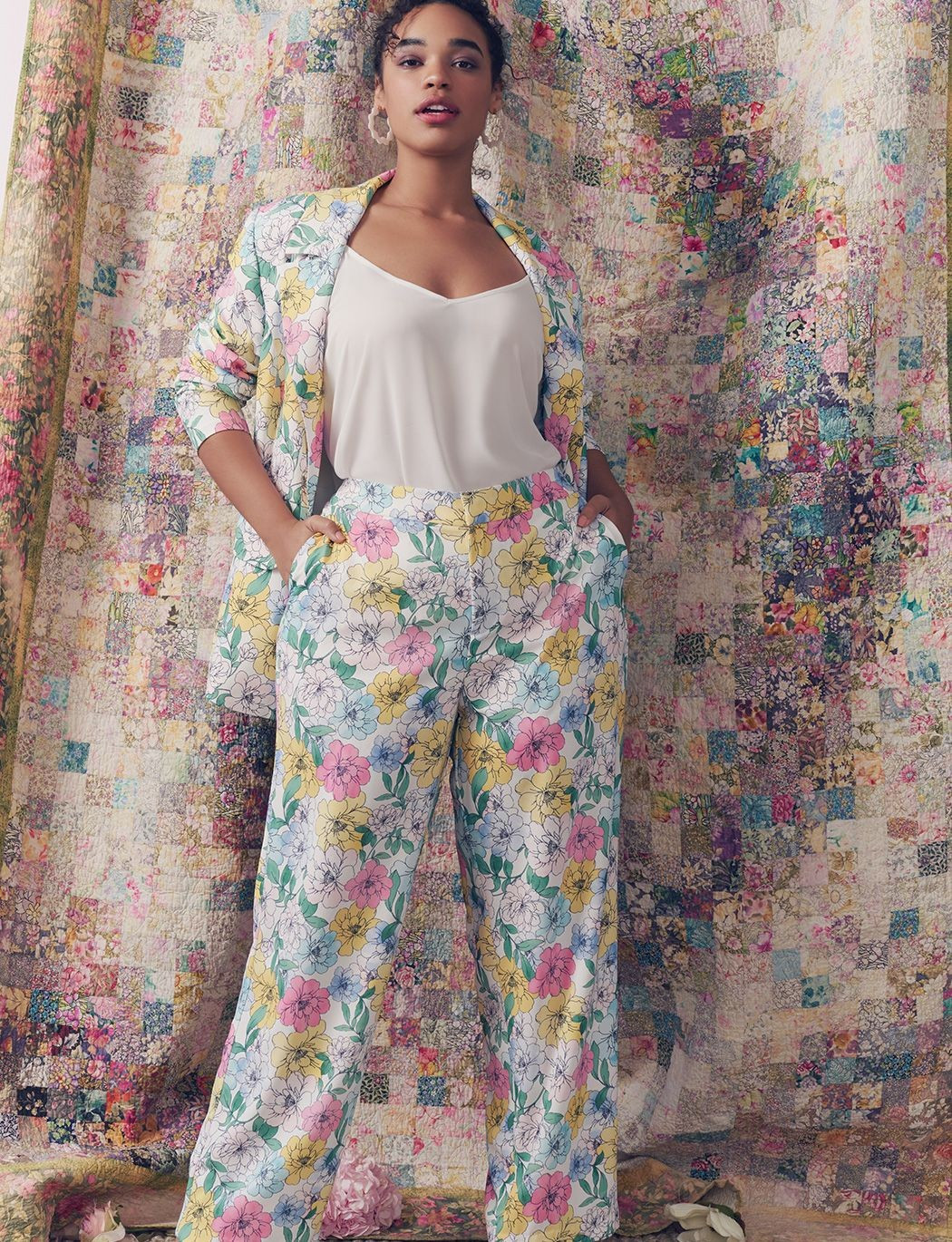 Printed Straight Leg Trouser | Eloquii